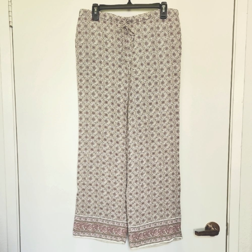 Lightweight Summer Pants with Front Tie and Pocket